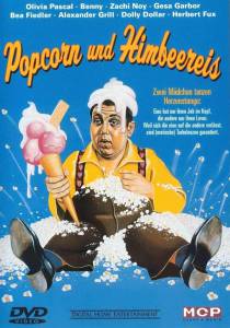        Popcorn und Himbeereis